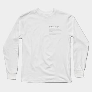 Thecameraville Dictionary black font Long Sleeve T-Shirt